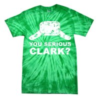 You Serious Clark Winter Hat Distress Tie-Dye T-Shirt