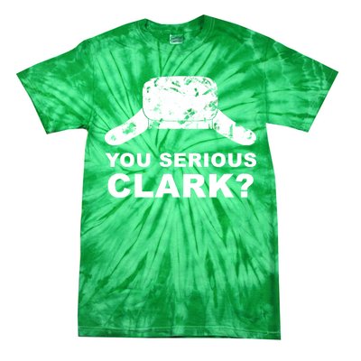 You Serious Clark Winter Hat Distress Tie-Dye T-Shirt