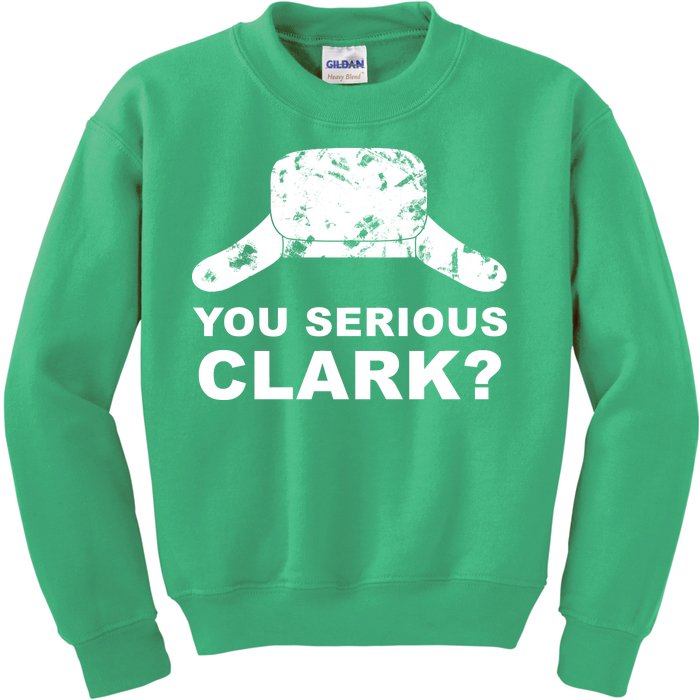 You Serious Clark Winter Hat Distress Kids Sweatshirt