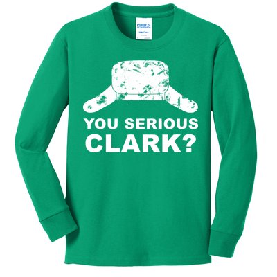 You Serious Clark Winter Hat Distress Kids Long Sleeve Shirt