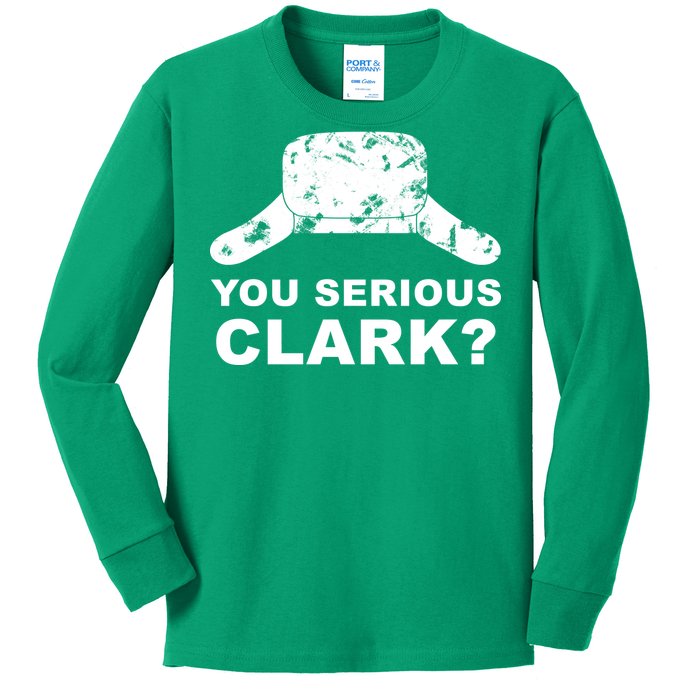 You Serious Clark Winter Hat Distress Kids Long Sleeve Shirt