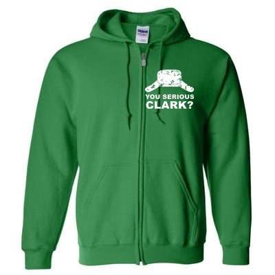 You Serious Clark Winter Hat Distress Full Zip Hoodie