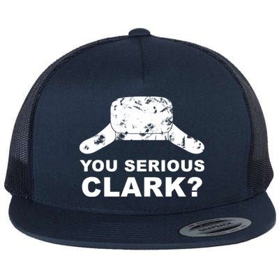 You Serious Clark Winter Hat Distress Flat Bill Trucker Hat