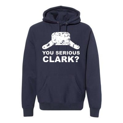 You Serious Clark Winter Hat Distress Premium Hoodie