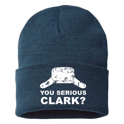 You Serious Clark Winter Hat Distress Sustainable Knit Beanie