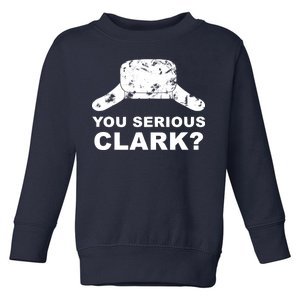 You Serious Clark Winter Hat Distress Toddler Sweatshirt