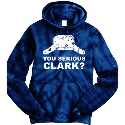 You Serious Clark Winter Hat Distress Tie Dye Hoodie