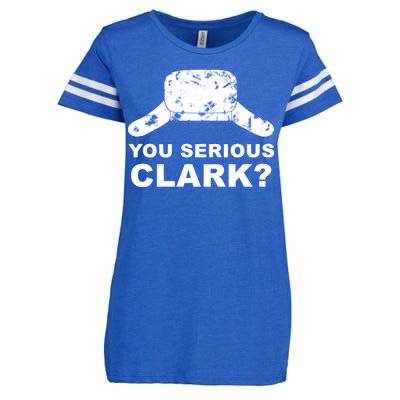 You Serious Clark Winter Hat Distress Enza Ladies Jersey Football T-Shirt