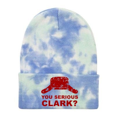 You Serious Clark Winter Hat Distress Tie Dye 12in Knit Beanie