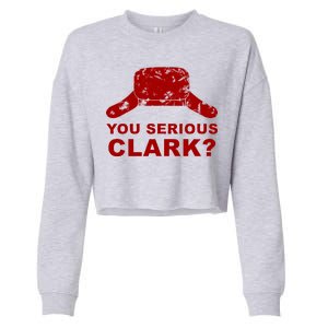 You Serious Clark Winter Hat Distress Cropped Pullover Crew