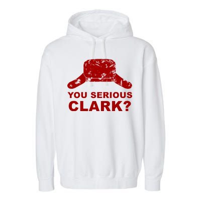 You Serious Clark Winter Hat Distress Garment-Dyed Fleece Hoodie