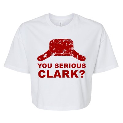 You Serious Clark Winter Hat Distress Bella+Canvas Jersey Crop Tee