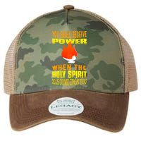 You shall receive power when the Holy Spirit has come upon you Acts 1:8 Legacy Tie Dye Trucker Hat