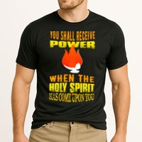 You shall receive power when the Holy Spirit has come upon you Acts 1:8 Cooling Performance Crew T-Shirt
