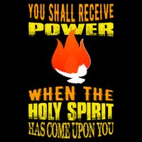 You shall receive power when the Holy Spirit has come upon you Acts 1:8 Baby Bodysuit