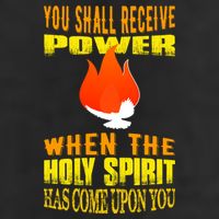 You shall receive power when the Holy Spirit has come upon you Acts 1:8 Golf Towel