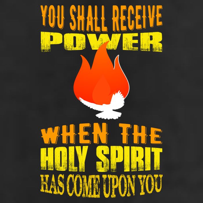 You shall receive power when the Holy Spirit has come upon you Acts 1:8 Golf Towel