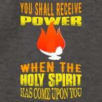 You shall receive power when the Holy Spirit has come upon you Acts 1:8 Vector Backpack