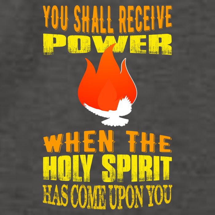 You shall receive power when the Holy Spirit has come upon you Acts 1:8 Vector Backpack