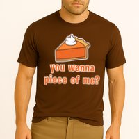 You Wanna Piece of Me Thanksgiving Pumpkin Pie Cooling Performance Crew T-Shirt