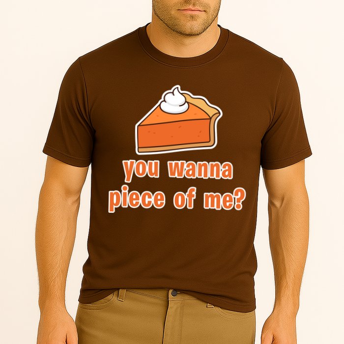 You Wanna Piece of Me Thanksgiving Pumpkin Pie Cooling Performance Crew T-Shirt