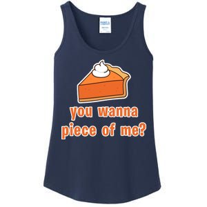 You Wanna Piece of Me Thanksgiving Pumpkin Pie Ladies Essential Tank