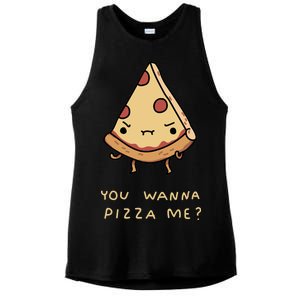 You Wanna Pizza Me? Ladies PosiCharge Tri-Blend Wicking Tank