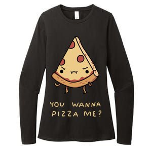 You Wanna Pizza Me? Womens CVC Long Sleeve Shirt