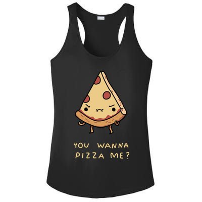 You Wanna Pizza Me? Ladies PosiCharge Competitor Racerback Tank