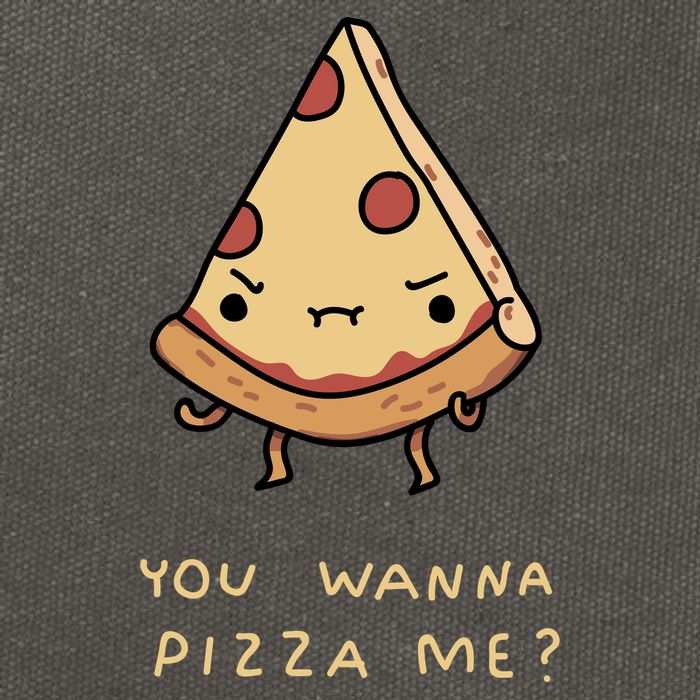 You Wanna Pizza Me? Cotton Canvas Backpack