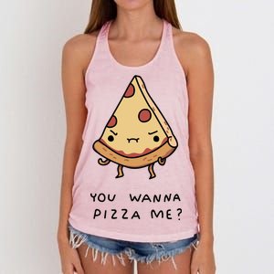 You Wanna Pizza Me? Women's Knotted Racerback Tank