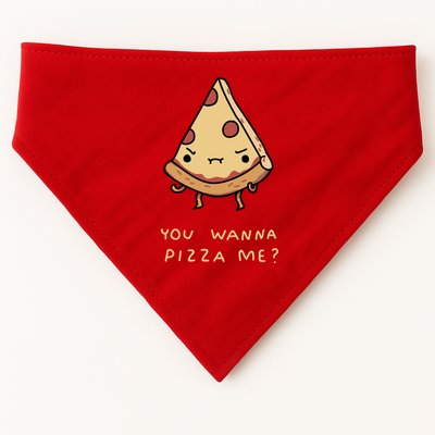 You Wanna Pizza Me? USA-Made Doggie Bandana