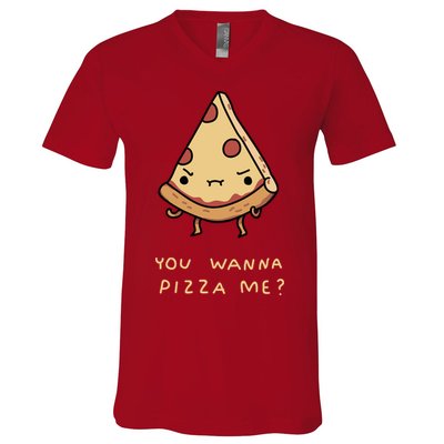 You Wanna Pizza Me? V-Neck T-Shirt