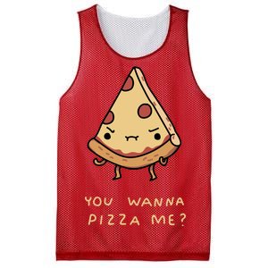 You Wanna Pizza Me? Mesh Reversible Basketball Jersey Tank