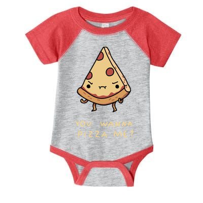 You Wanna Pizza Me? Infant Baby Jersey Bodysuit