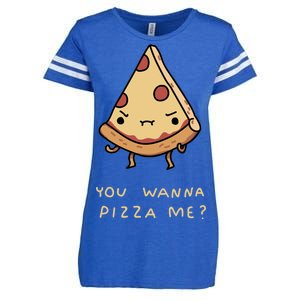 You Wanna Pizza Me? Enza Ladies Jersey Football T-Shirt