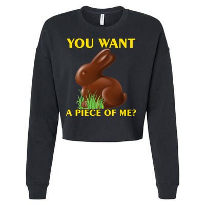 You Want A Piece Of Me? Cropped Pullover Crew