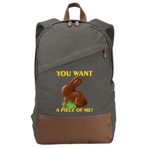 You Want A Piece Of Me? Cotton Canvas Backpack