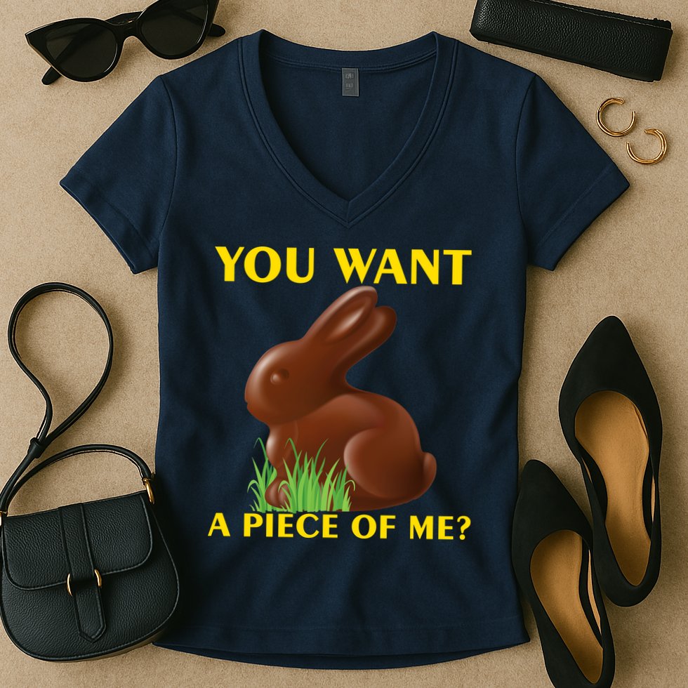 You Want A Piece Of Me? Women's V-Neck T-Shirt