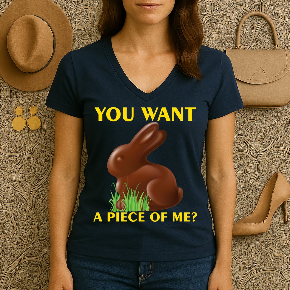 You Want A Piece Of Me? Women's V-Neck T-Shirt