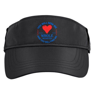 You Will Seek Me Gospel Verse Adult Drive Performance Visor