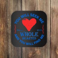 You Will Seek Me Gospel Verse Coaster