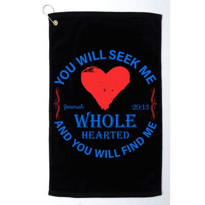 You Will Seek Me Gospel Verse Golf Towel