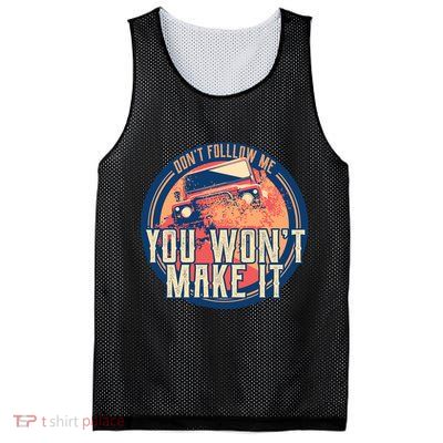 You Won't Make It Off-Roading Mesh Reversible Basketball Jersey Tank