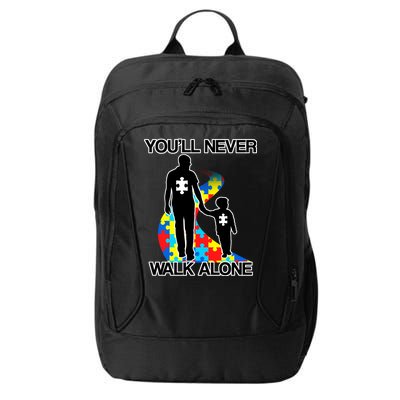 You'll Never Walk Alone Autism Awareness City Backpack