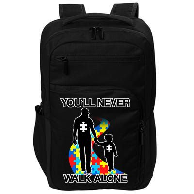 You'll Never Walk Alone Autism Awareness Impact Tech Backpack