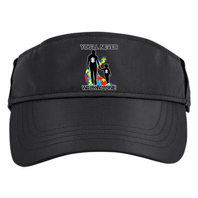 You'll Never Walk Alone Autism Awareness Adult Drive Performance Visor