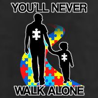 You'll Never Walk Alone Autism Awareness 11oz C Handle Ceramic Mug