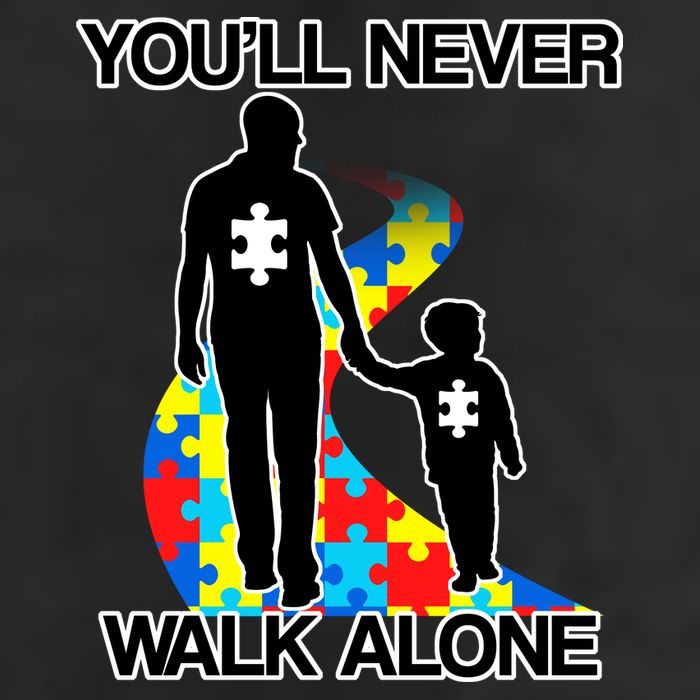 You'll Never Walk Alone Autism Awareness 11oz C Handle Ceramic Mug