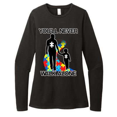 You'll Never Walk Alone Autism Awareness Womens CVC Long Sleeve Shirt